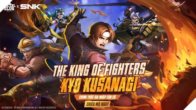 Metal Slug: Awakening x King of Fighters - Kyo Kusanagi chính thức gia nhập Quân Đoàn