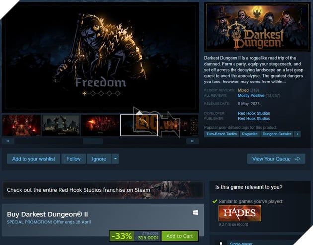 Trò chơi dạng Roguelike gây căng thẳng bất ngờ trở nên 'hot bỏng tay' trên Steam sau khi được giảm giá 3