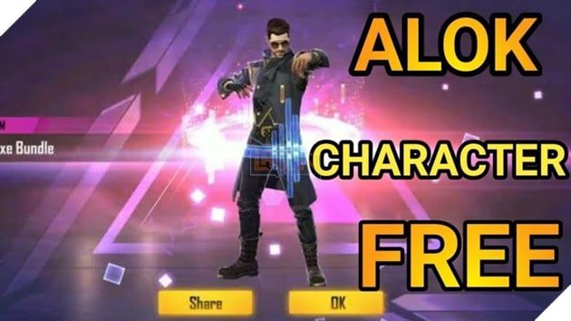 Mã đổi nhân vật  Alok miễn phí trong Garena Freefire