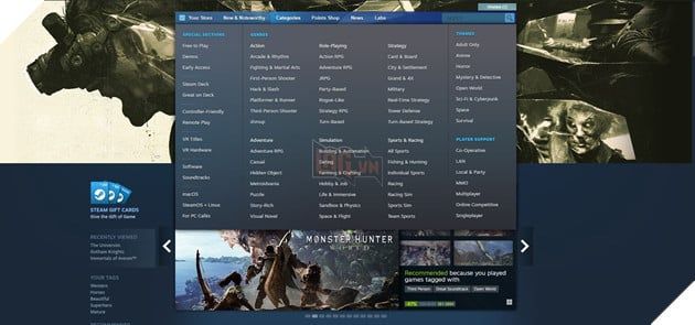 Steam Ra Mắt Chức Năng Che Giấu Game Đặc Biệt Của Người Dùng