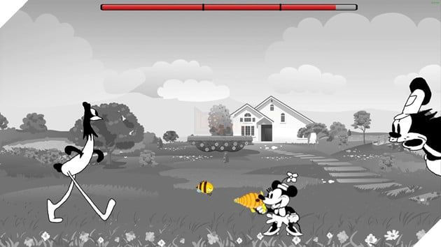 Steambot Willie hợp tác cùng Cuphead trong trò chơi Rubber Hose Rampage 4