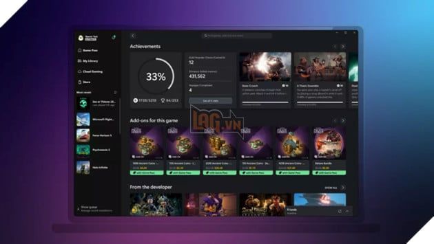 Microsoft ra mắt tính năng 'Game Hubs' trên ứng dụng Xbox cho máy tính.