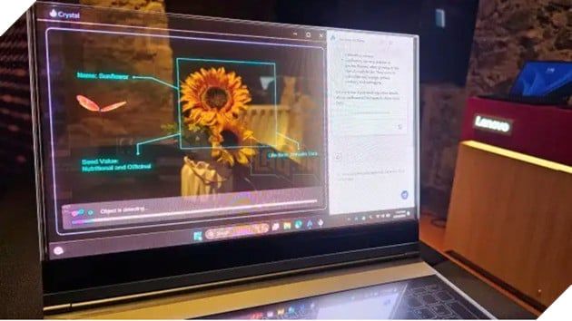 Lenovo giới thiệu laptop màn hình trong suốt tại MWC 2024