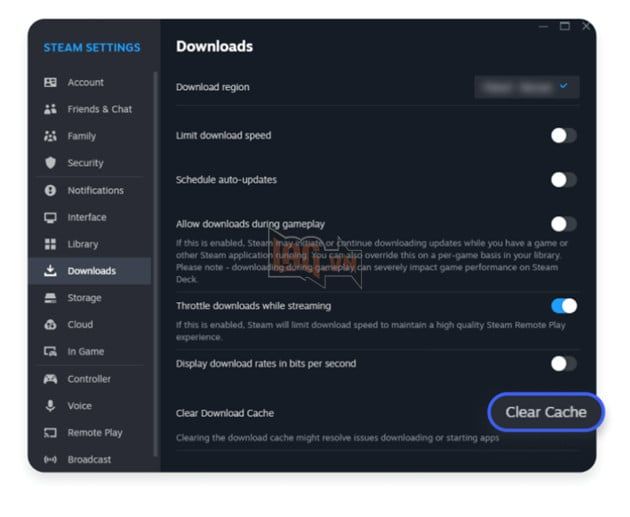 Hướng dẫn: Cách xoá bộ nhớ đệm (cache) trong Steam trên Windows và MacOS