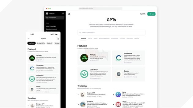 OpenAI chính thức ra mắt ứng dụng GPT Store