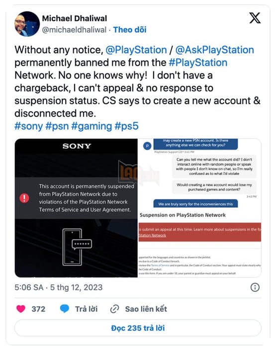 Nhiều tài khoản PlayStation bị khóa mà không biết nguyên nhân