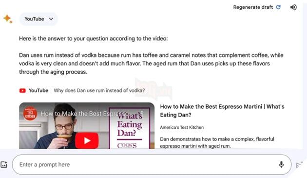 Bard AI của Google hiện đã có khả năng phân tích nội dung trên video YouTube.