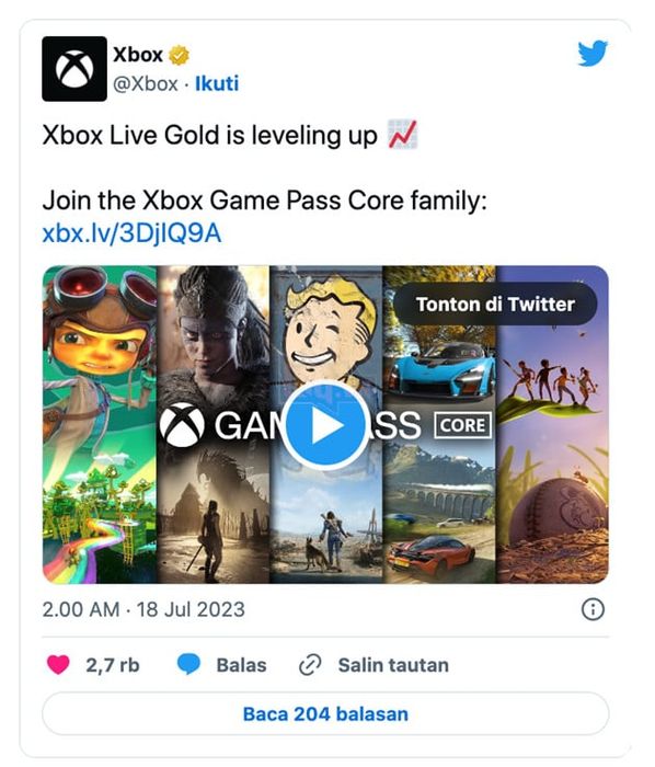 Microsoft giới thiệu Xbox Game Pass Core, thay thế cho Xbox Live Gold vào tháng 9 tới