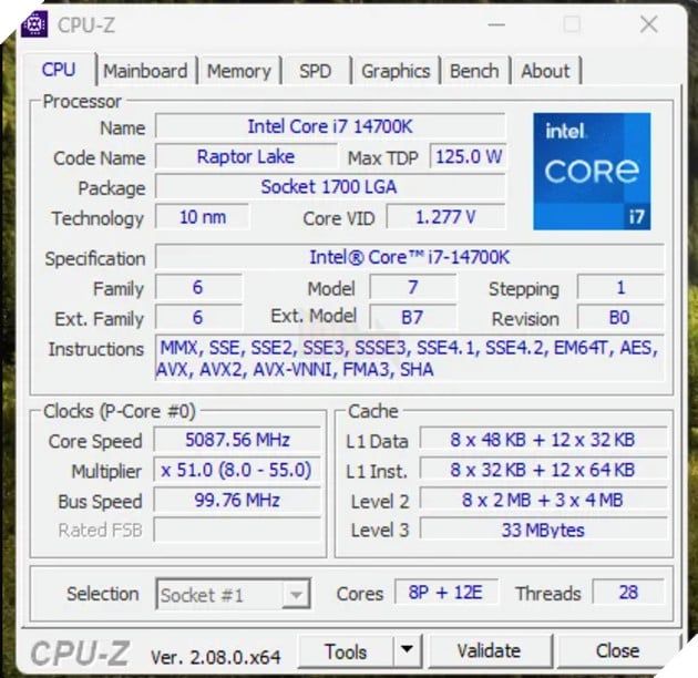 Dù chưa được công bố, chip Core i7 thế hệ 14 đã bán ra rộng rãi trên thị trường.