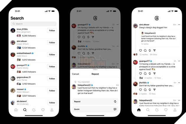 Threads, đối thủ cạnh tranh với Twitter hiện đã xuất hiện trên cả iOS và Android