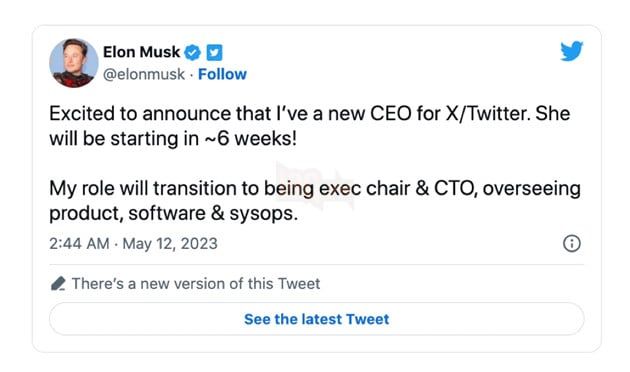 CEO của Twitter, Elon Musk, thông báo sẽ từ chức sau 6 tuần tới