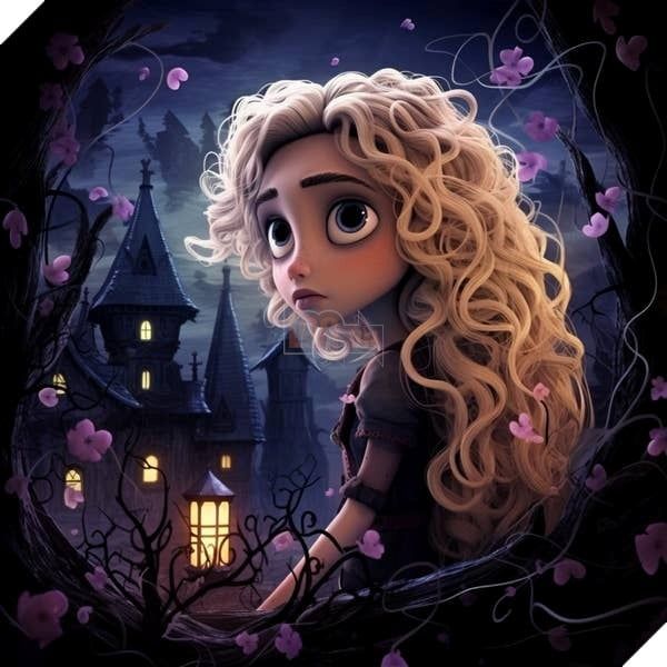 Nếu nhân vật Disney được vẽ lại bằng trí tuệ nhân tạo theo phong cách kinh dị của Tim Burton, hình ảnh sẽ như thế nào? 10