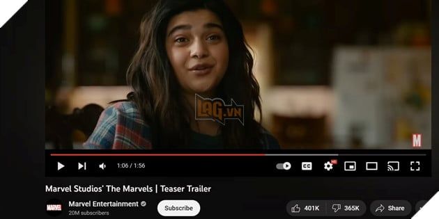 Trailer The Marvels gây bất ngờ khi đón nhận phản ứng không mong đợi nhất trên Youtube