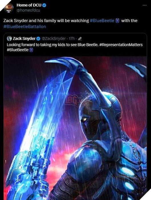 Zack Snyder gây sốt trên Twitter khi thể hiện sự hứng thú đối với Blue Beetle 5