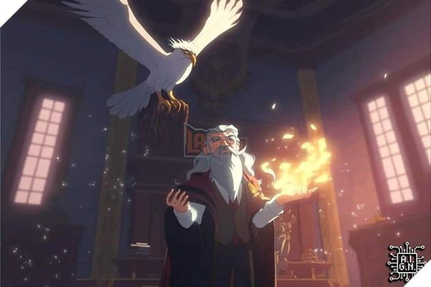 Fanart Harry Potter phong cách anime do AI tạo ra