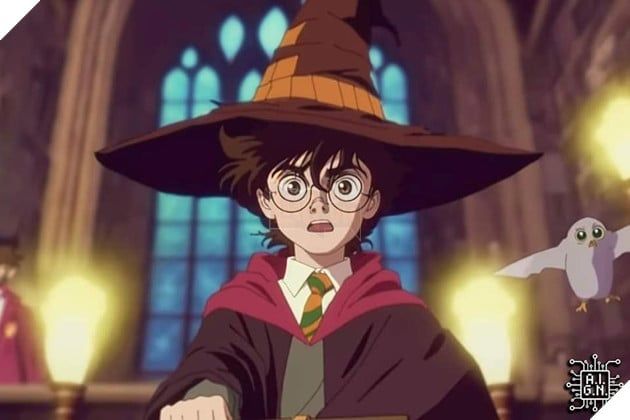 Fanart Harry Potter phong cách anime
