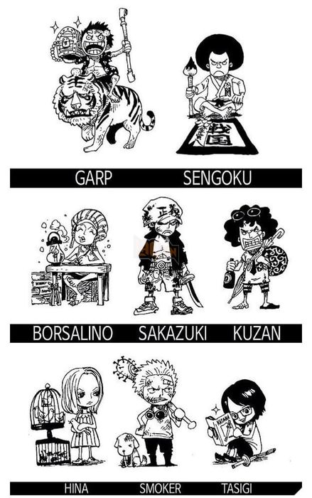 dàn nhân vật trong manga One Piece