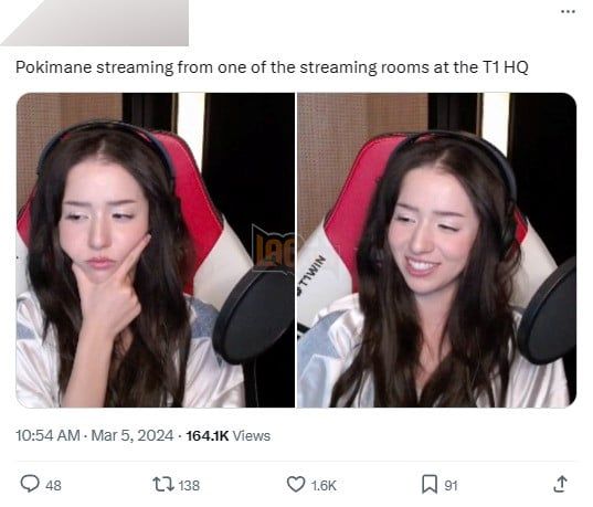 Nữ Streamer Hot Nhất Twitch Xuất Hiện tại Trụ Sở của T1 Gây Sự Chú Ý