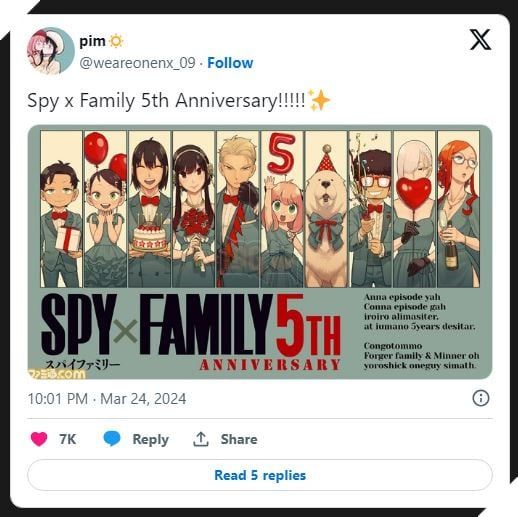 Spy x Family: 5 năm trải nghiệm, lòng biết ơn từ tác giả Tatsuya Endo 2