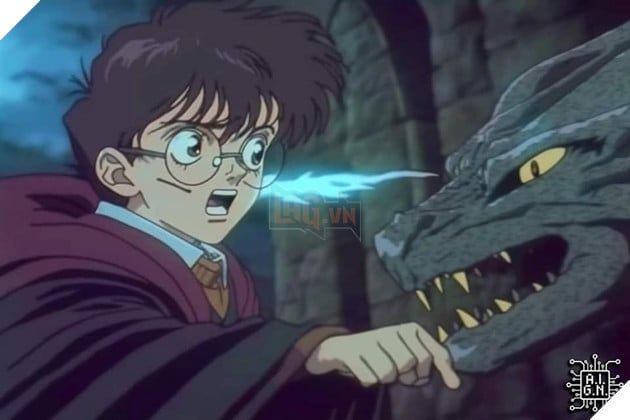 AI fanart Harry Potter