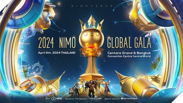 Nimo Global Gala 2024 lần đầu tiên sẽ được tổ chức tại Thái Lan, vinh danh các streamer và đối tác xuất sắc