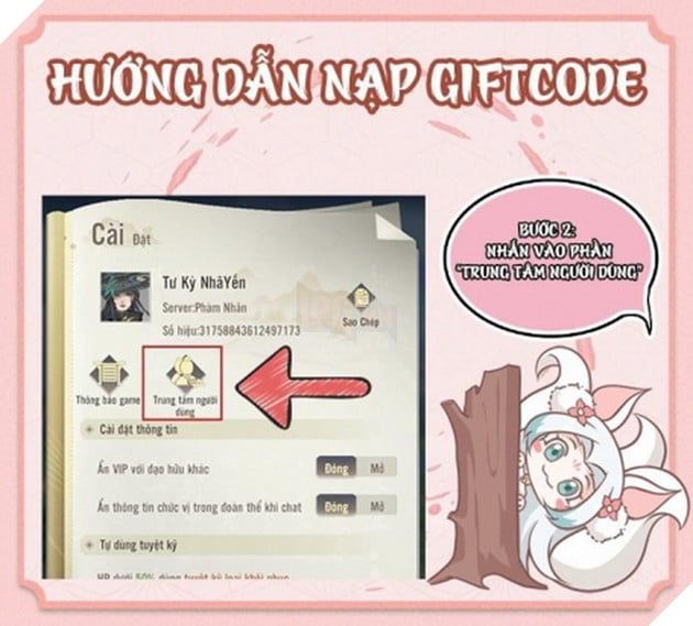 Hướng dẫn cách nhập và sử dụng Giftcode mới nhất trong game Phàm Nhân Tu Tiên Duyên Khởi năm 2024 2