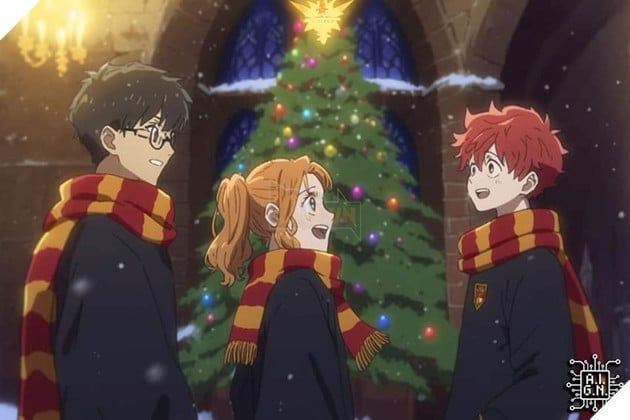 Fanart Harry Potter phong cách anime do trí tuệ nhân tạo tạo ra