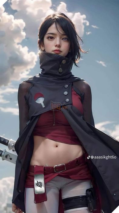 tranh AIart Sarada Boruto