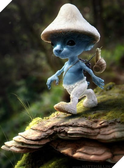 Smurf Cat/Blue Mushroom Cat là gì - Meme về chú mèo đội nón nấm xanh được lan truyền từ đâu và nổi tiếng đến như vậy?