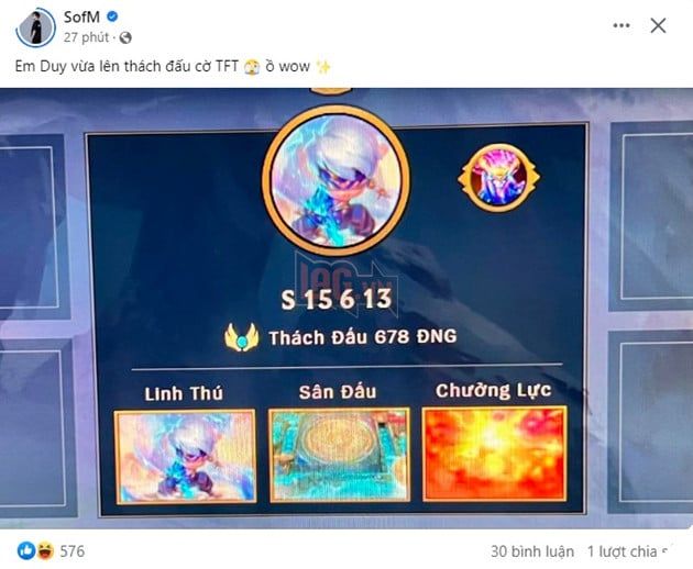 SofM lại một lần nữa khẳng định mình là Vua Trò Chơi của làng game Việt thông qua thành tích mới