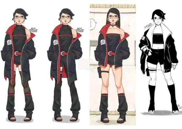 Boruto: Cộng đồng đua nhau chỉnh sửa ngoại hình của Sarada sau khi chap 81 ra mắt