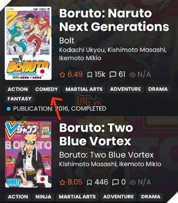 Manga Plus gợi ý rằng Boruto sẽ trở nên tối tăm hơn trong phần Two Blue Vortex