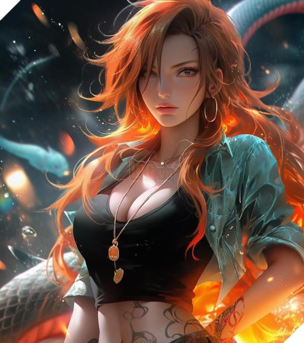 aiart nami trong one piece