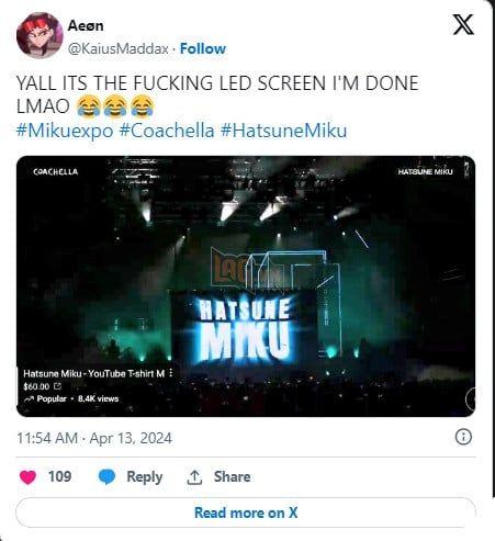 Hatsune Miku Gây Thất Vọng Tại Coachella 3