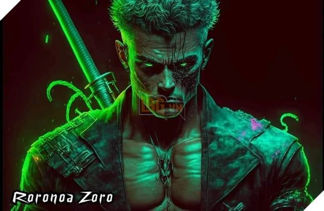 Nghệ thuật AI One Piece với nhân vật Zoro