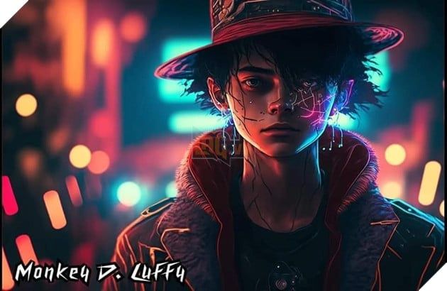 Nghệ thuật AI One Piece với nhân vật Luffy