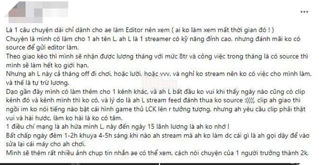 LMHT: Zeros bất ngờ bị cáo buộc không trả lương cho Biên tập viên, gây xôn xao cộng đồng 2