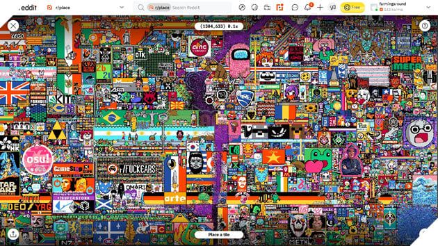 r/Place là gì? Dự án thú vị đã tái xuất trên Reddit, mang lại niềm vui cho cộng đồng mạng