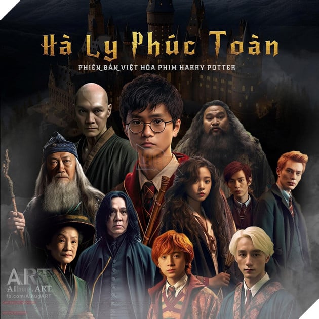 Harry Potter: Câu chuyện khi tên nhân vật được dịch sang tiếng Việt và hình dung lại bởi trí tuệ nhân tạo