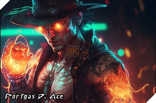 Nghệ thuật AI One Piece với nhân vật Ace