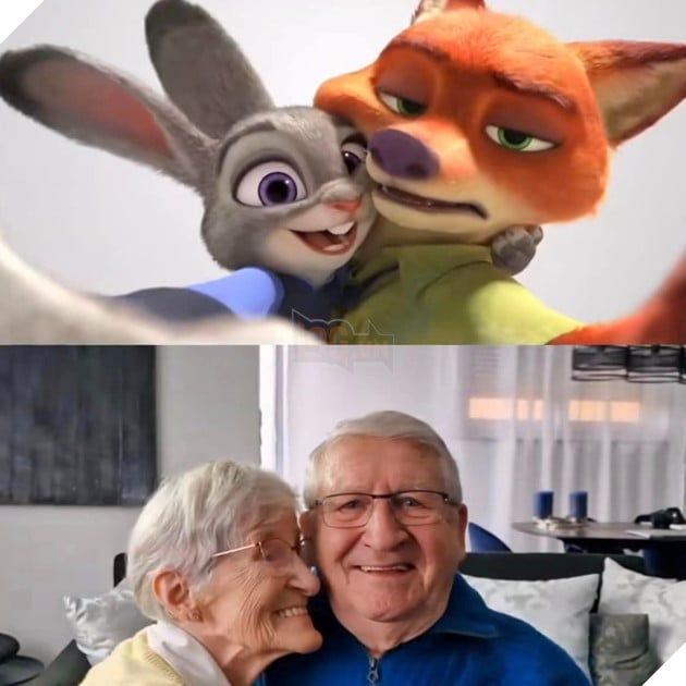 Chụp ảnh kỷ niệm 61 năm ngày cưới theo phong cách Zootopia