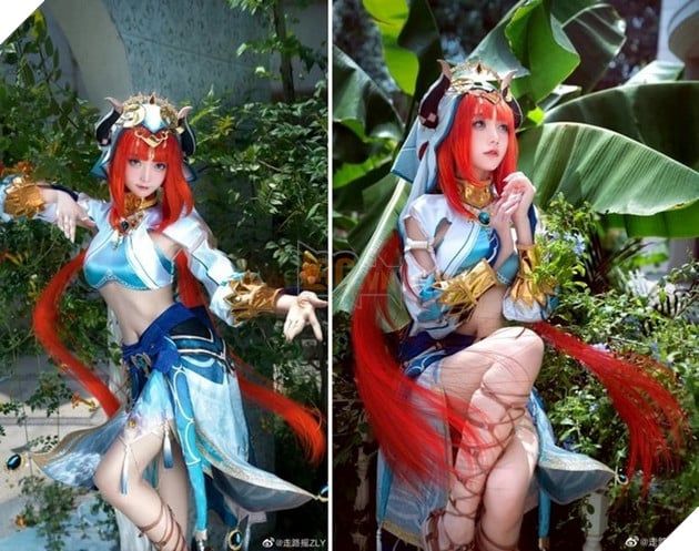 Nghiện ngấn với bộ cosplay Nilou xinh đẹp tựa thiên thần trong Genshin Impact