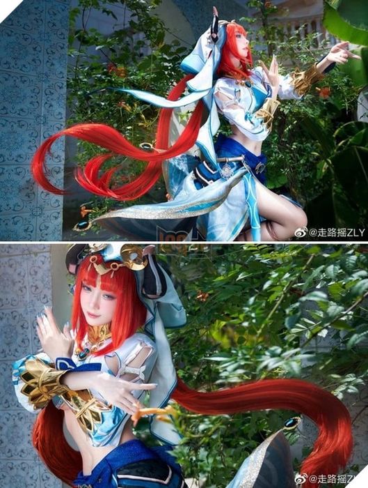 Trầm trồ trước bộ cosplay Nilou xinh đẹp tựa thiên thần trong Genshin Impact