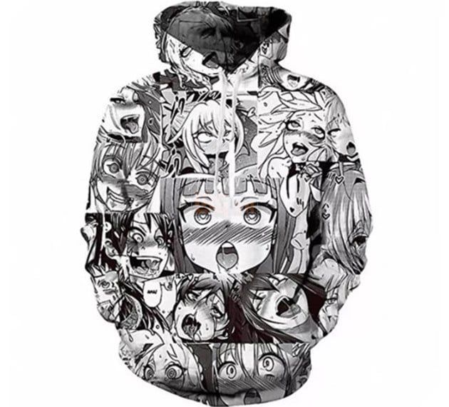 Áo hoodie Ahegao