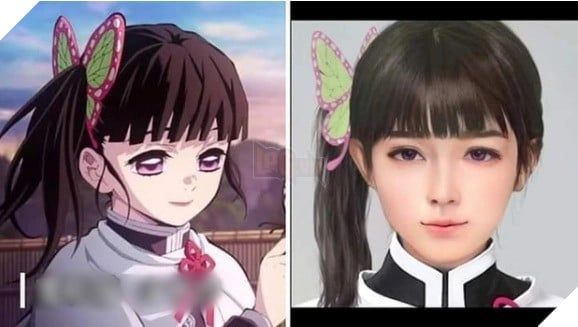 trí tuệ nhân tạo biến dàn nhân vật Kimetsu no Yaiba thành con người thực