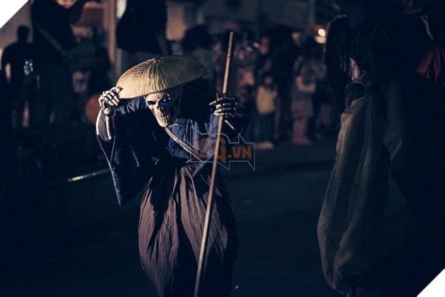 đám đông hóa trang Halloween ở Nhật Bản