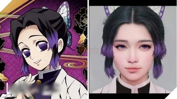 trí tuệ nhân tạo chuyển dàn nhân vật Kimetsu no Yaiba thành người thật