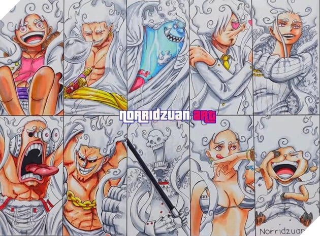 fanart one piece băng mũ rơm