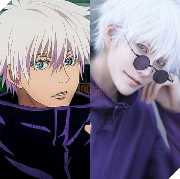 cosplay nhân vật Gojou trong Jujutsu Kaisen