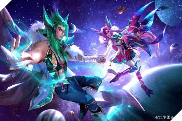 cosplay Xayah và Rakan trong bộ trang phục Vệ Binh Tinh Tú